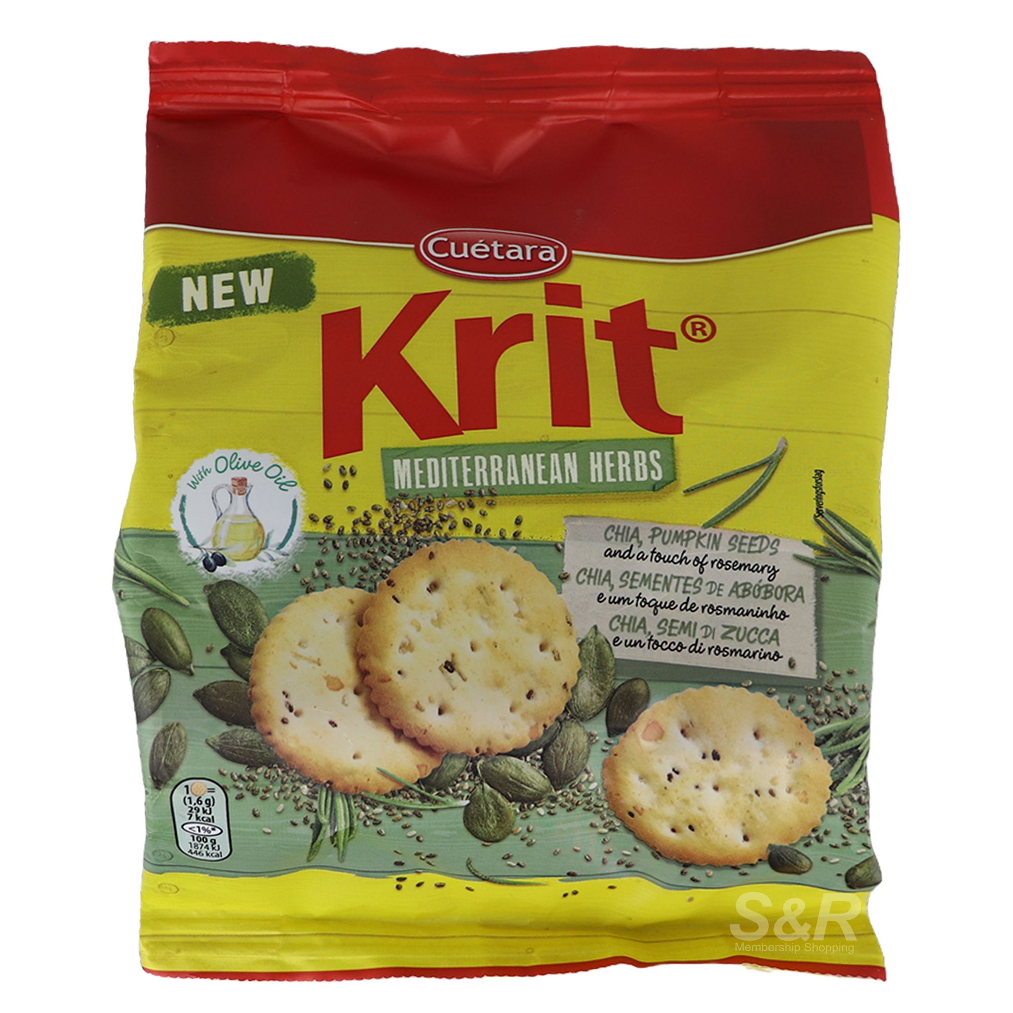 Cuetara Krit Mediterranean Herbs Savoury Biscuits with Olive Oil 150g